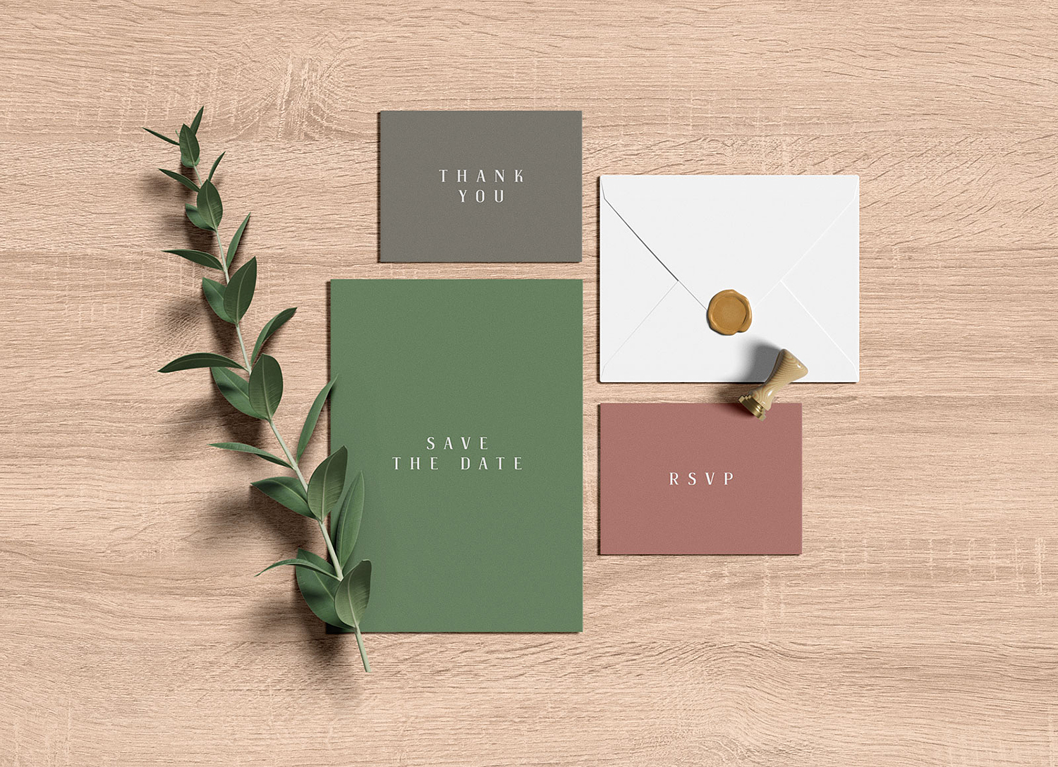 Download Wedding Invitation Suite Mockup Free Mockup