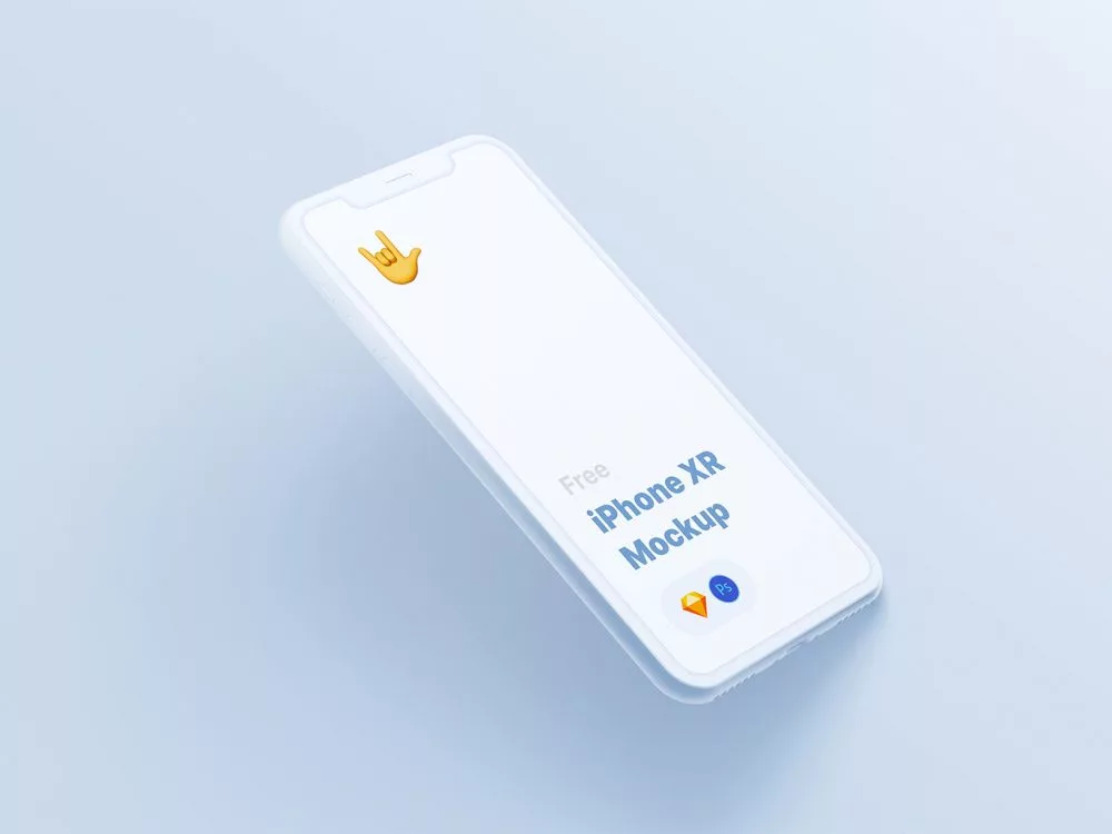 Free iPhone XR Mockup (Stylized)