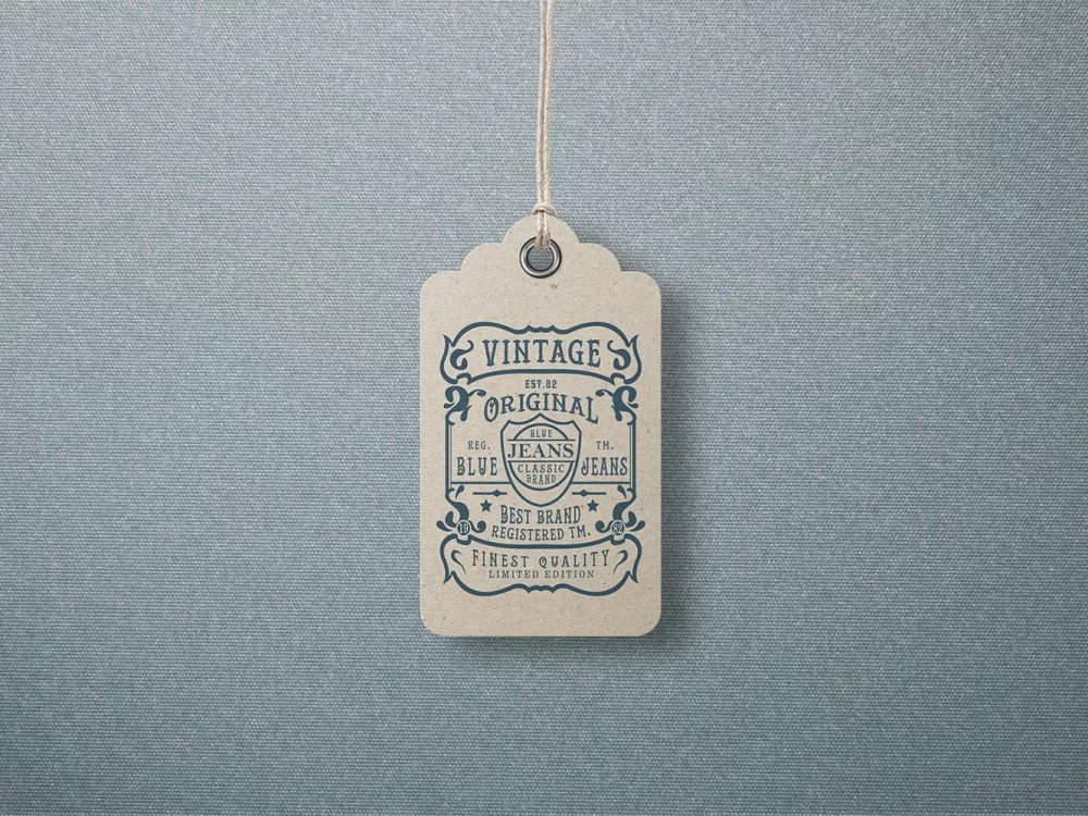 Garment Label Tag Mockups