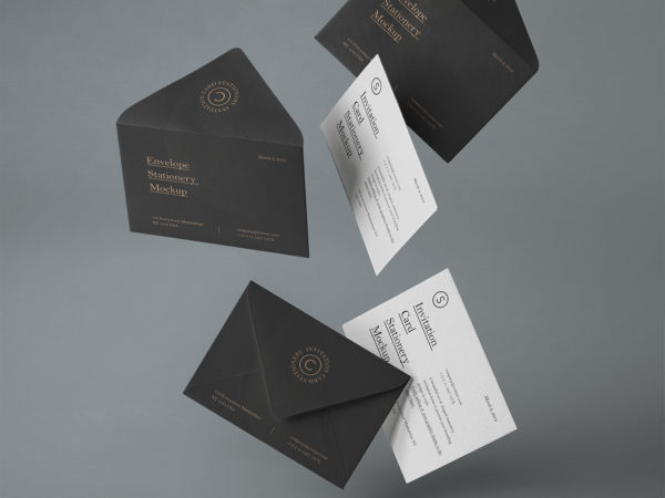 Gravity PSD Invitation Mockup