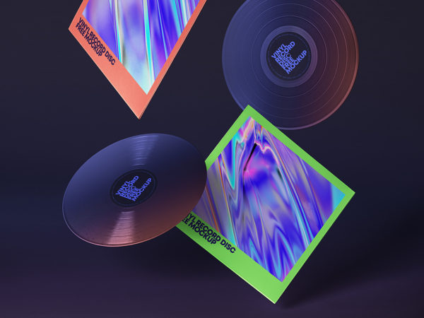 Gravity PSD Vinyl Mockup