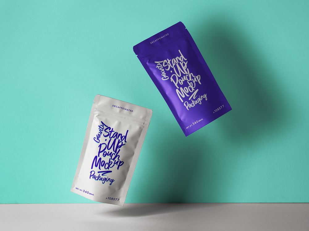 Download Stand-Up-PSD-Pouch-Packaging-Mockup | Free Mockup