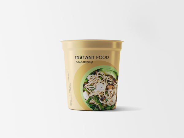 Food Plastic Bowl Mockup