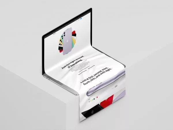 Free MacBook Long Scroll Mockup