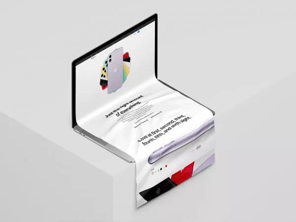 Free MacBook Long Scroll Mockup