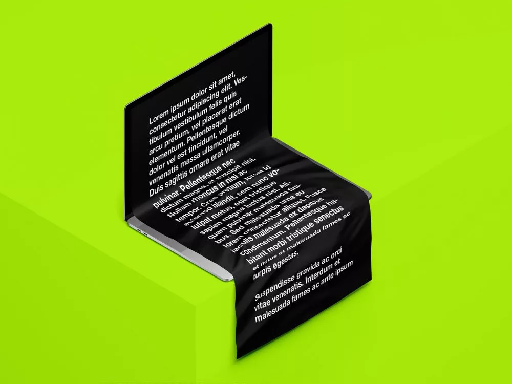 Free MacBook Long Scroll Mockup