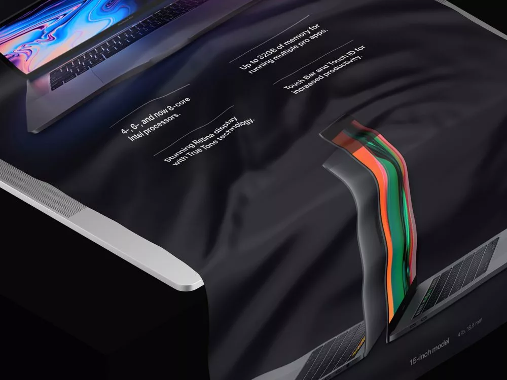 Free MacBook Long Scroll Mockup