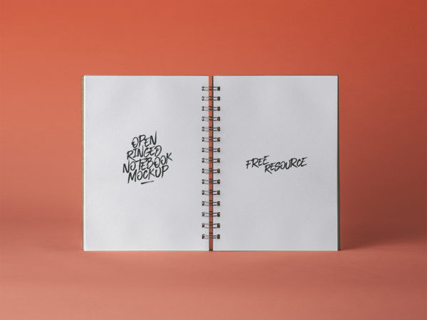 Small Sketchbook Cover Mockup Stock Template