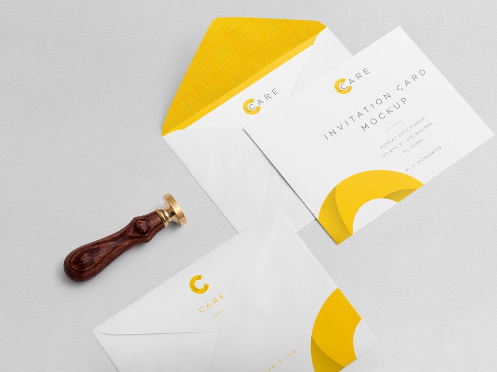 Free Classy Invitation Mockup