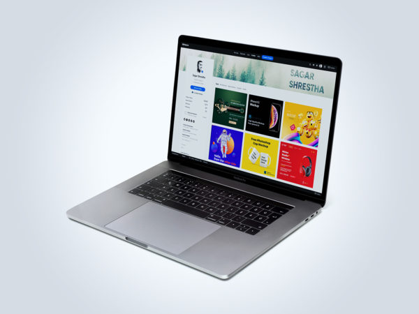 Free MacBook Pro Mockup PSD