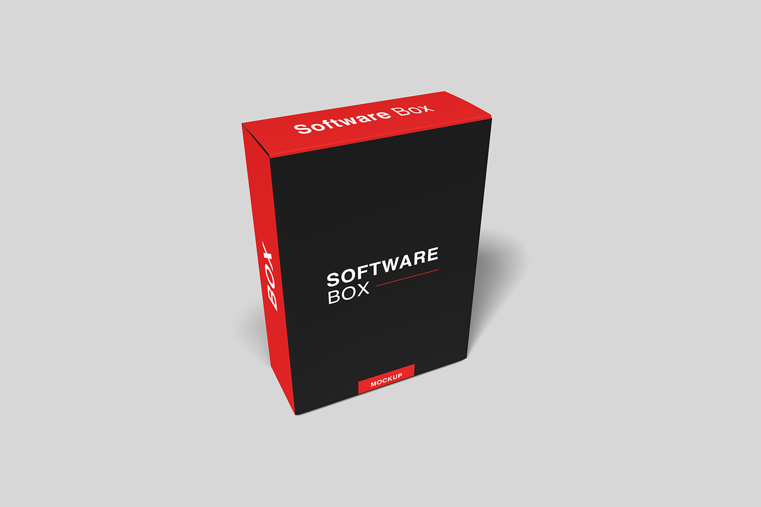 Free Realistic Software Box Mockup
