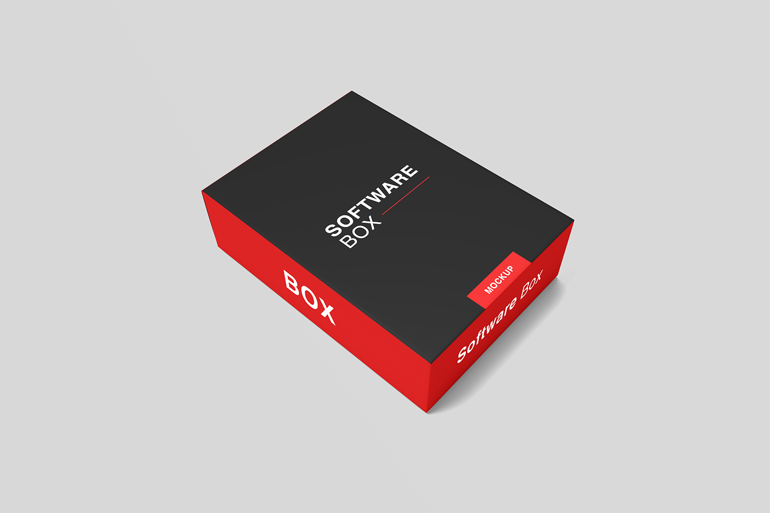 Free Realistic Software Box Mockup