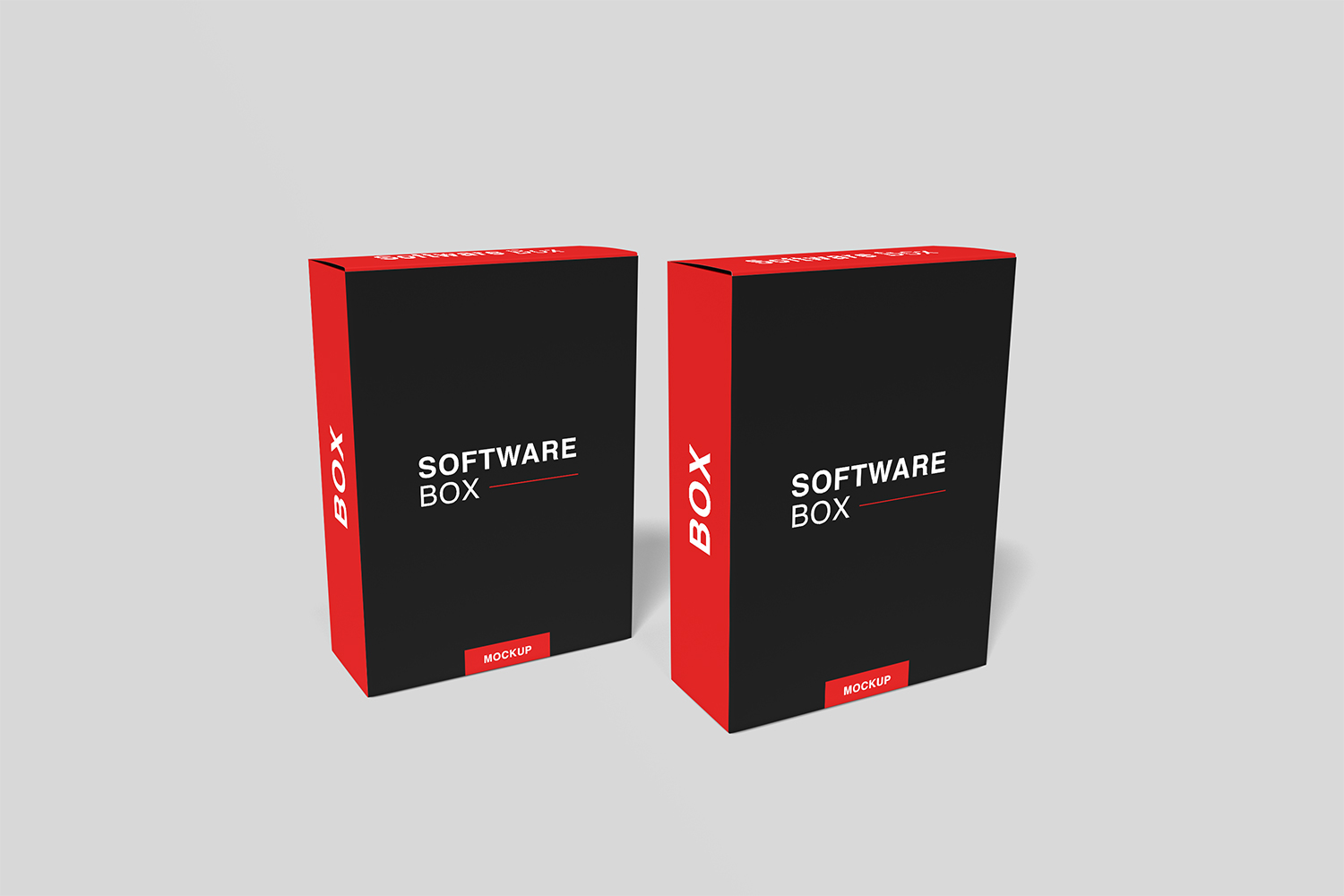 Free Realistic Software Box Mockup