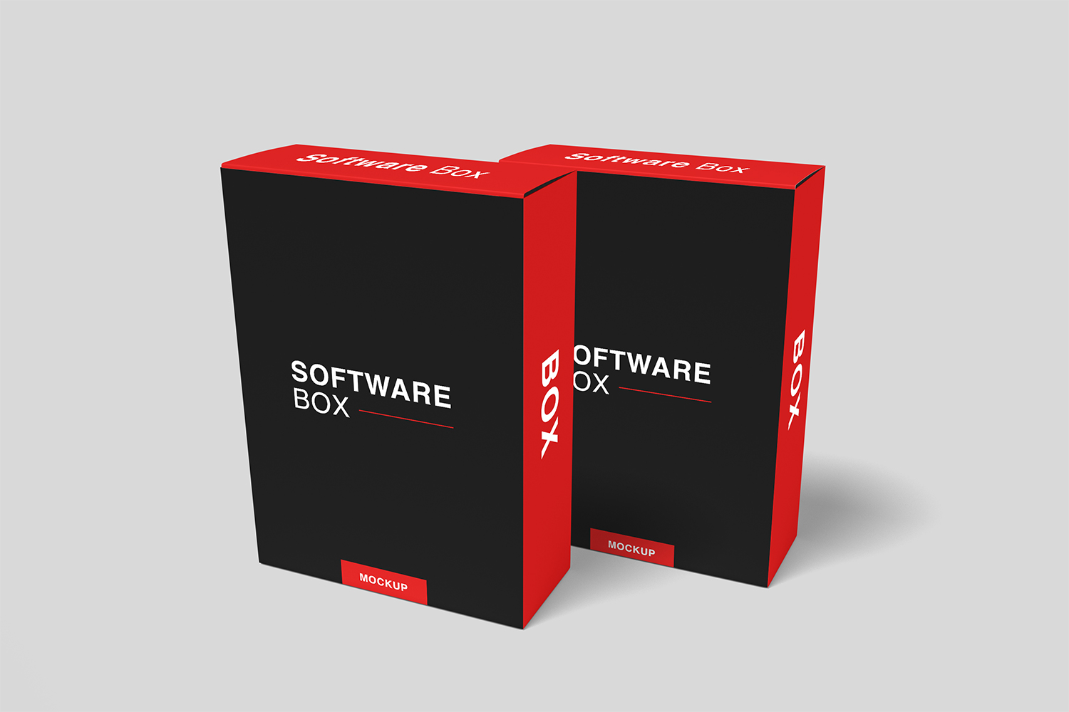 Free Realistic Software Box Mockup