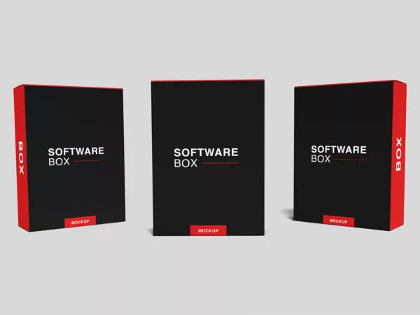 Free Realistic Software Box Mockup