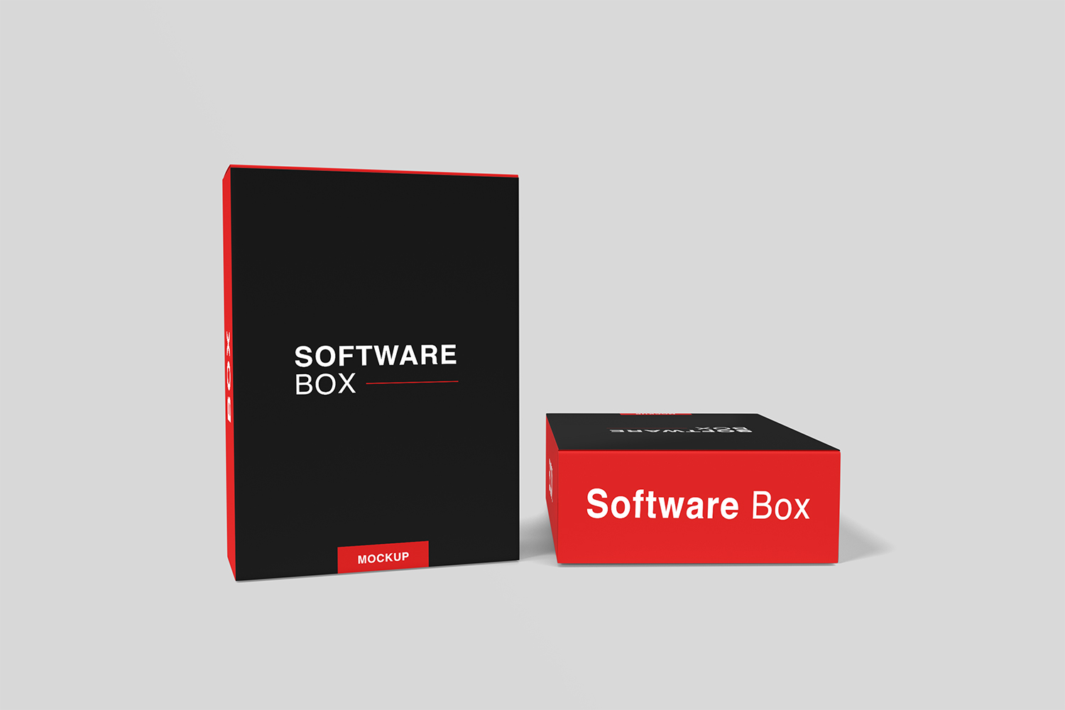 Free Realistic Software Box Mockup