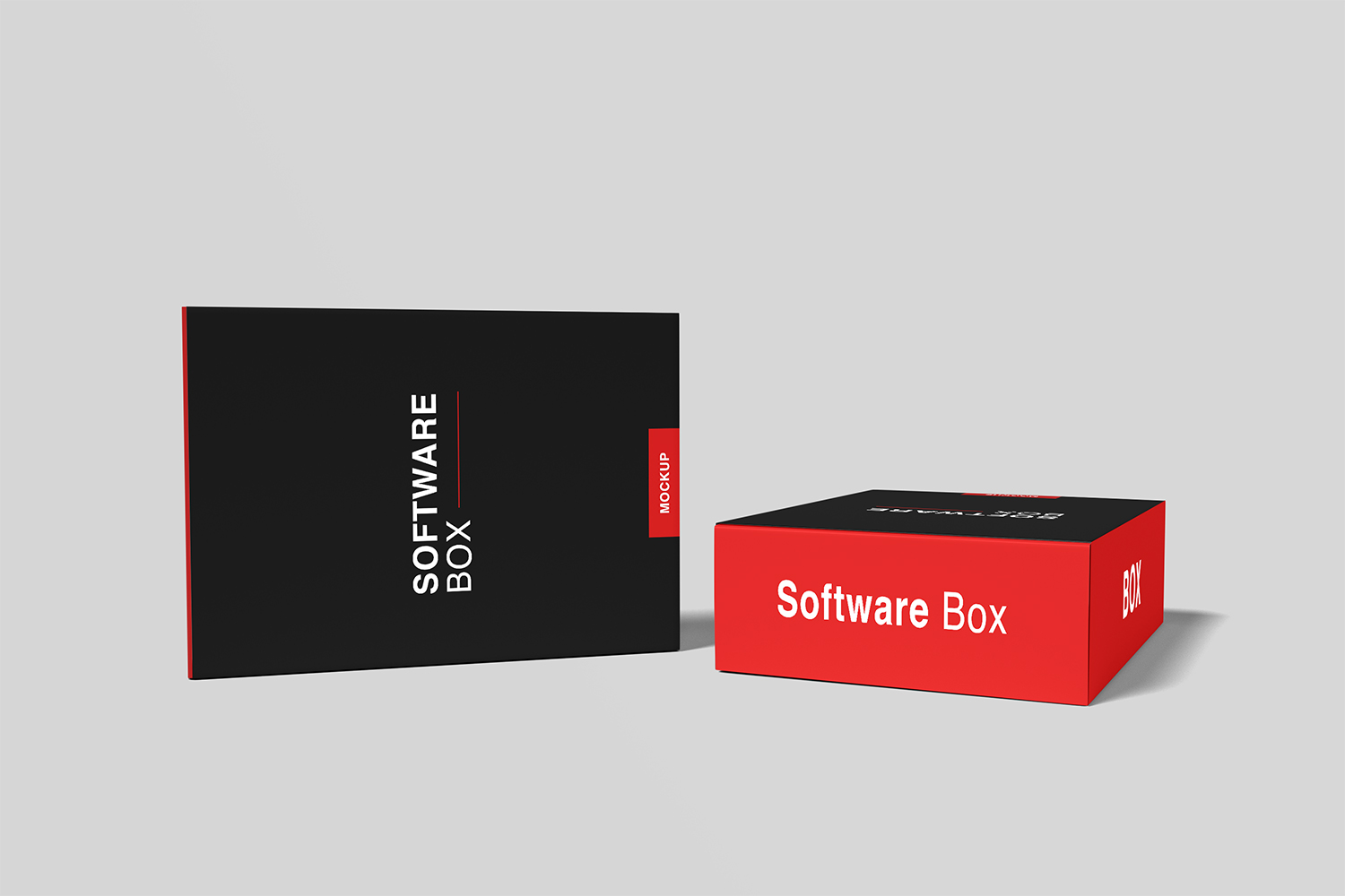 Free Realistic Software Box Mockup