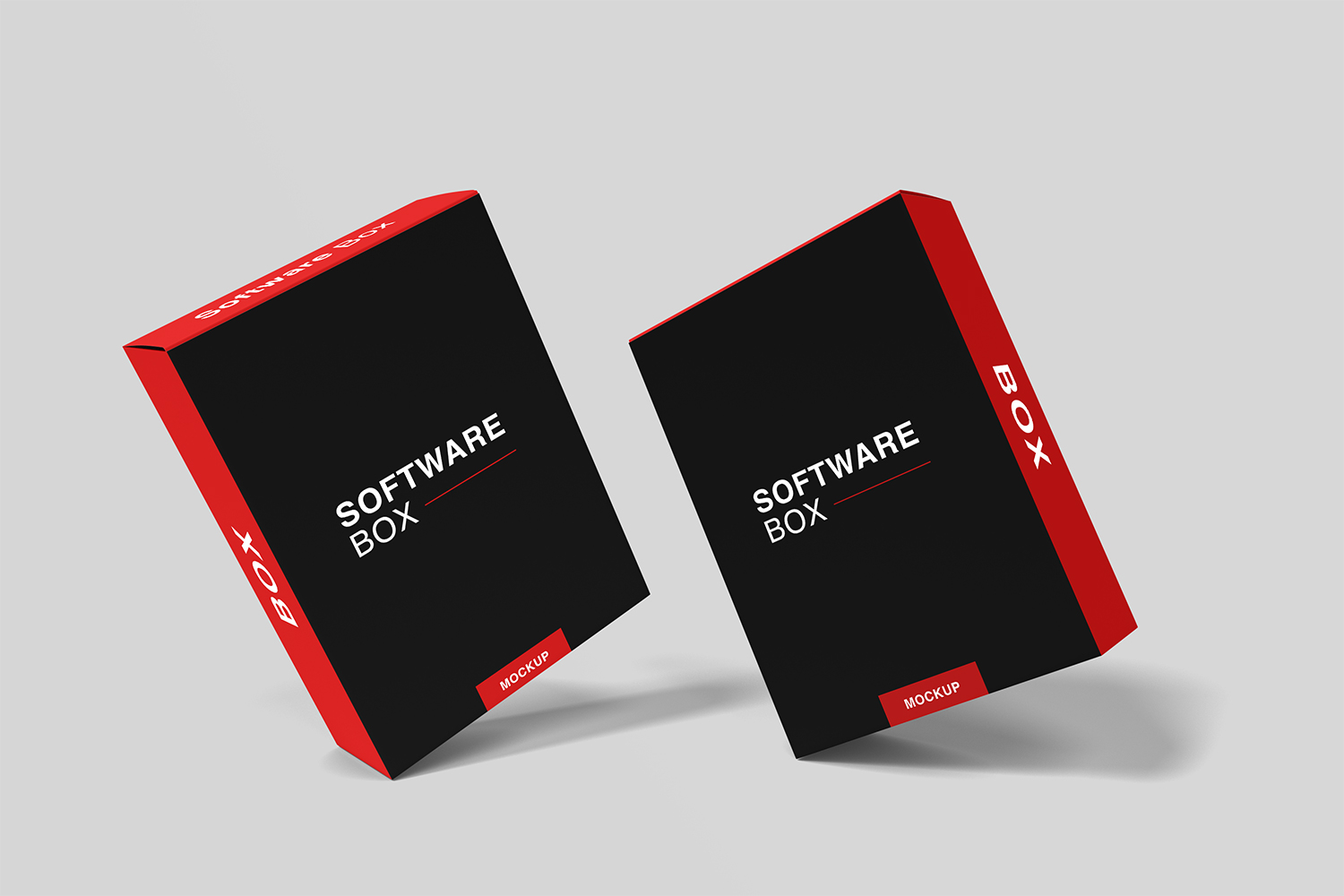 Free Realistic Software Box Mockup