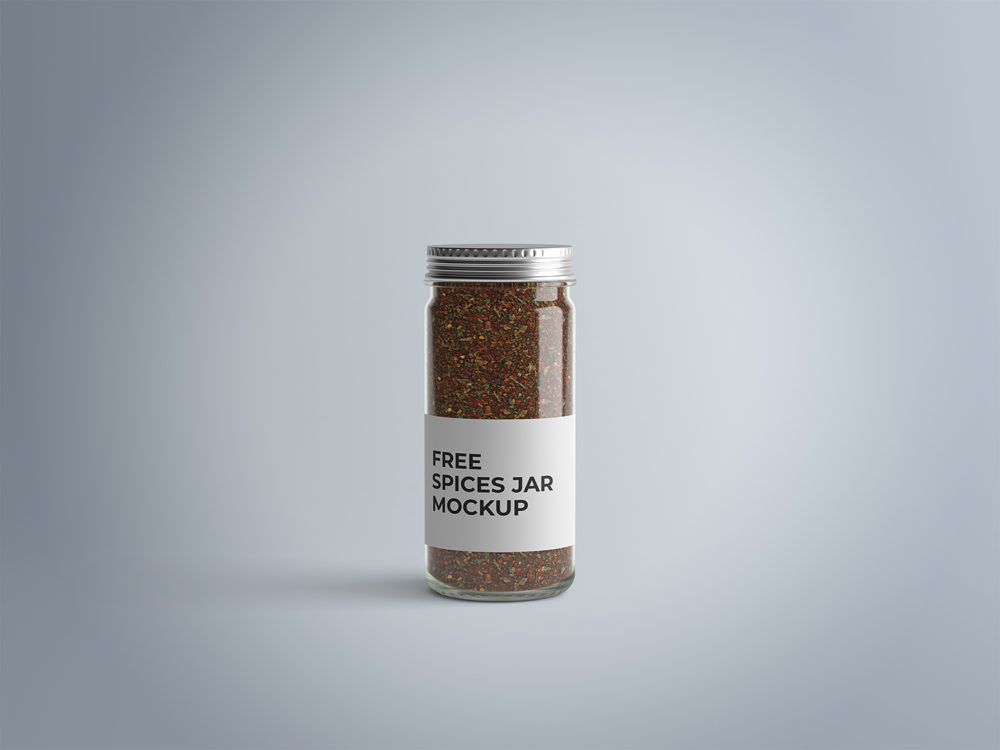 Free Spices Jar Mockup | Free Mockup