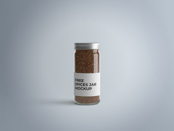 Free Spices Jar Mockup