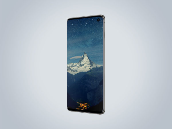Samsung Galaxy S10 Perspective Mockup