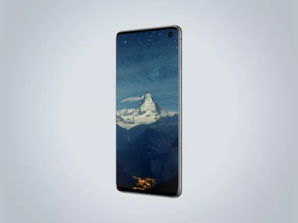 Samsung Galaxy S10 Perspective Mockup
