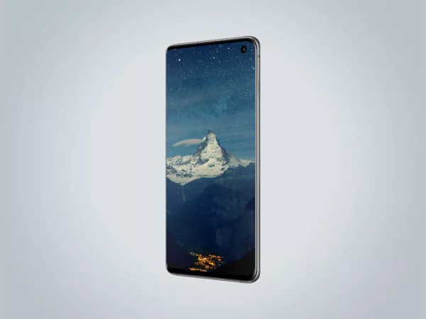Samsung Galaxy S10 Perspective Mockup