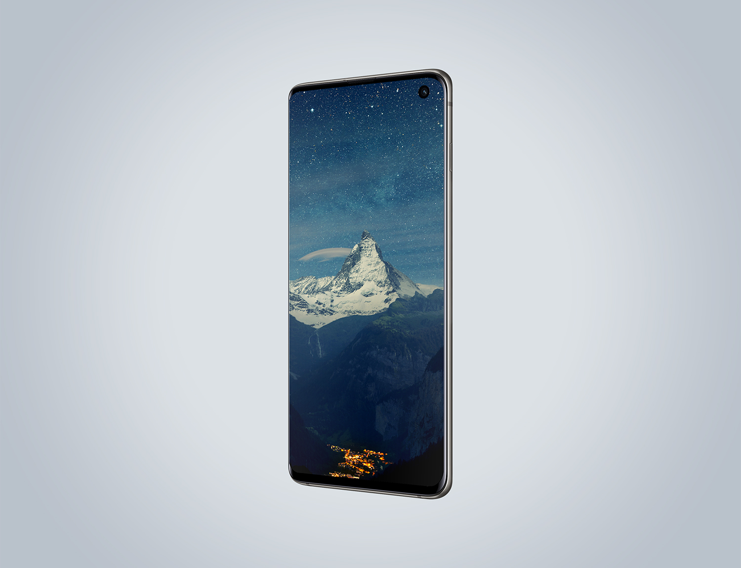 Samsung Galaxy S10 Perspective Mockup