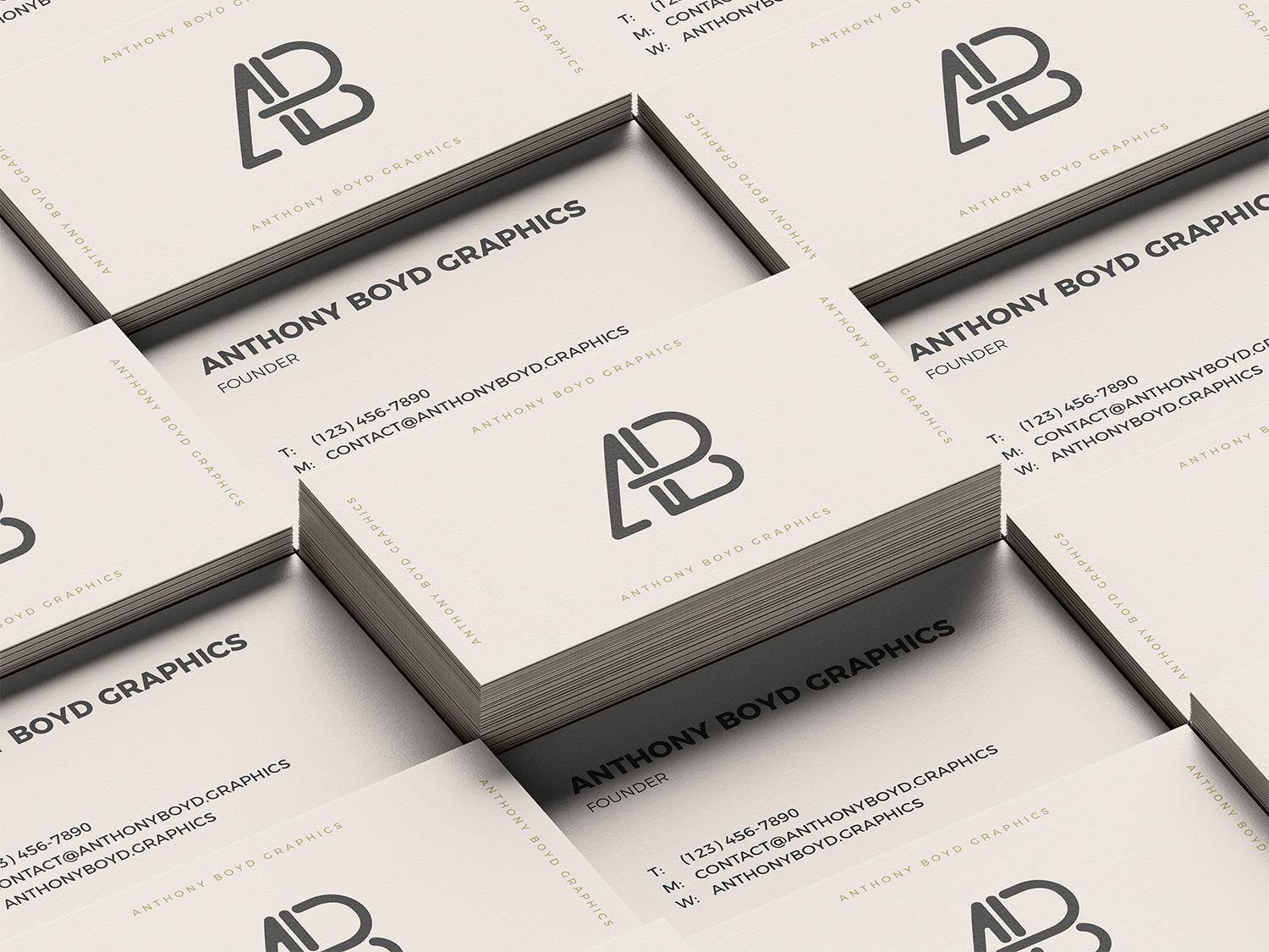 Download Stacked Business Cards PSD Mockup | Free Mockup