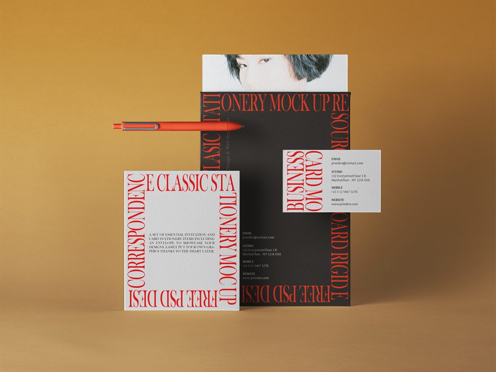 Classic PSD Mailing Mockup Set