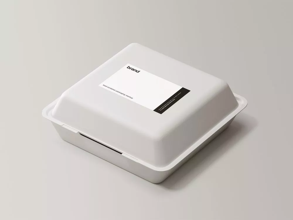 Food Packaging Container Mockup