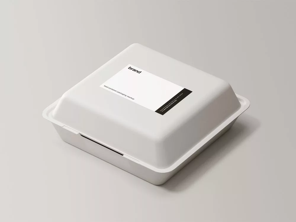 Food Packaging Container Mockup