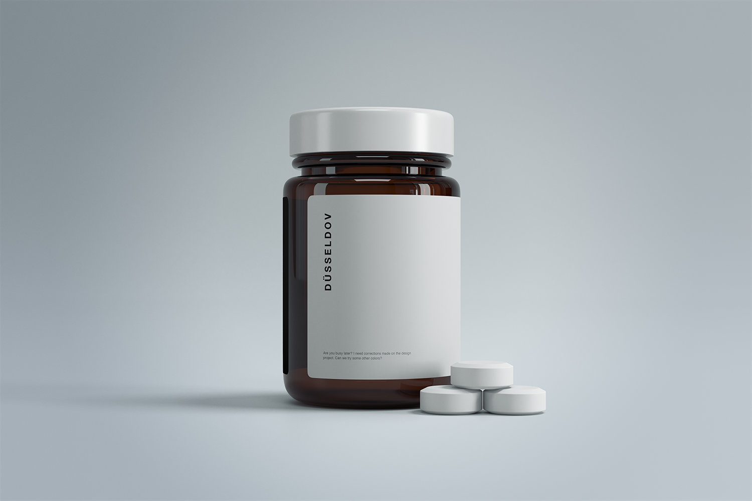 Download Medicine Bottle with Pills Mockup | Free Mockup