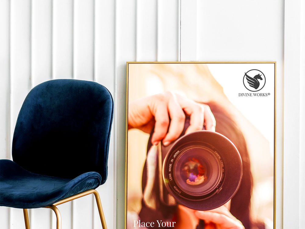 Realistic Poster Frame Mockup