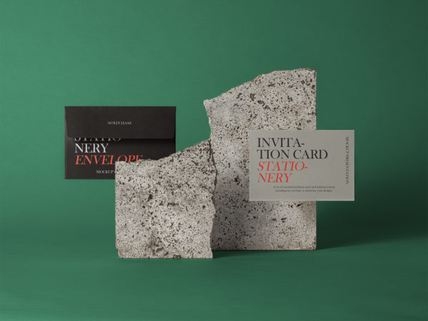 PSD Invitation Mockup Set