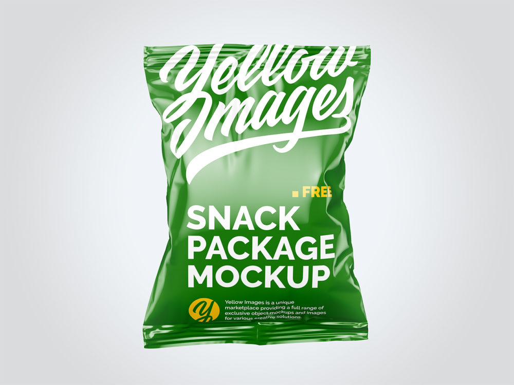 Snack package free psd mockup | free mockup