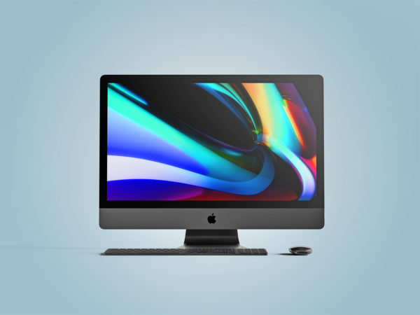 Apple iMac Pro Front View  Mockup