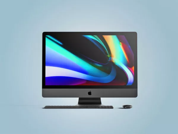 Apple iMac Pro Front View Mockup