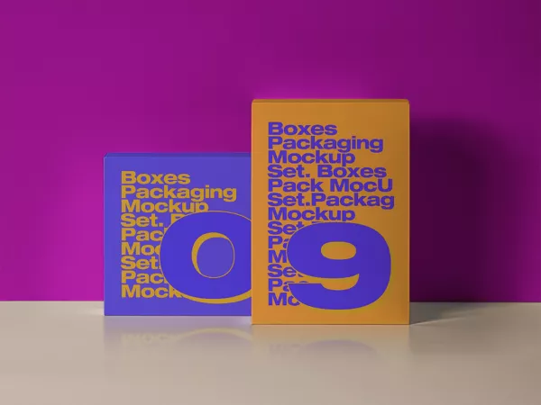 PSD Product Box Packaging Mockup