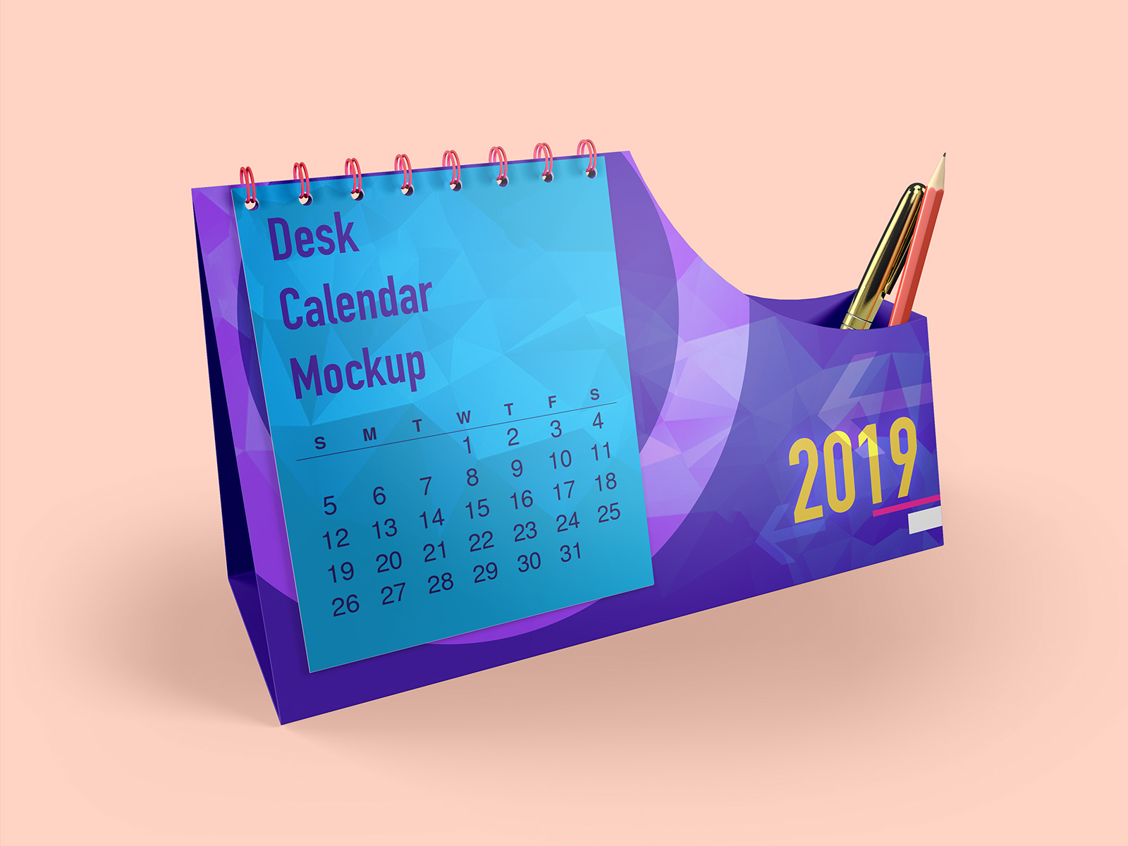 Download Free Desk Calendar Psd Mockup Free Mockup PSD Mockup Templates