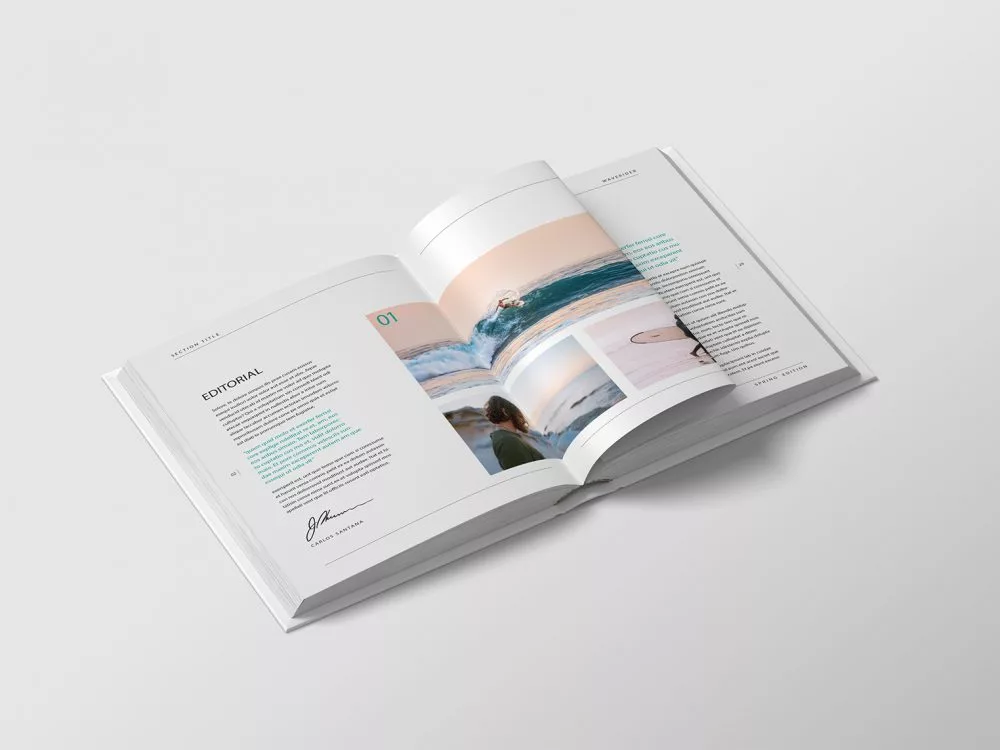 Free Book PSD Mockup