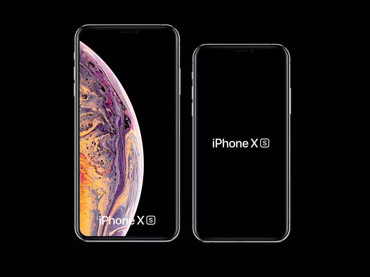 Free iPhone XS and iPhone XS Max Mockups 02 Free Mockup