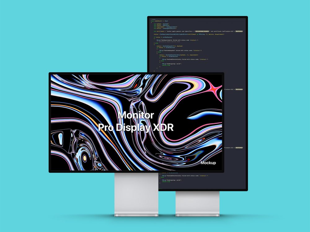 PSD Apple Pro Display XDR Mockup