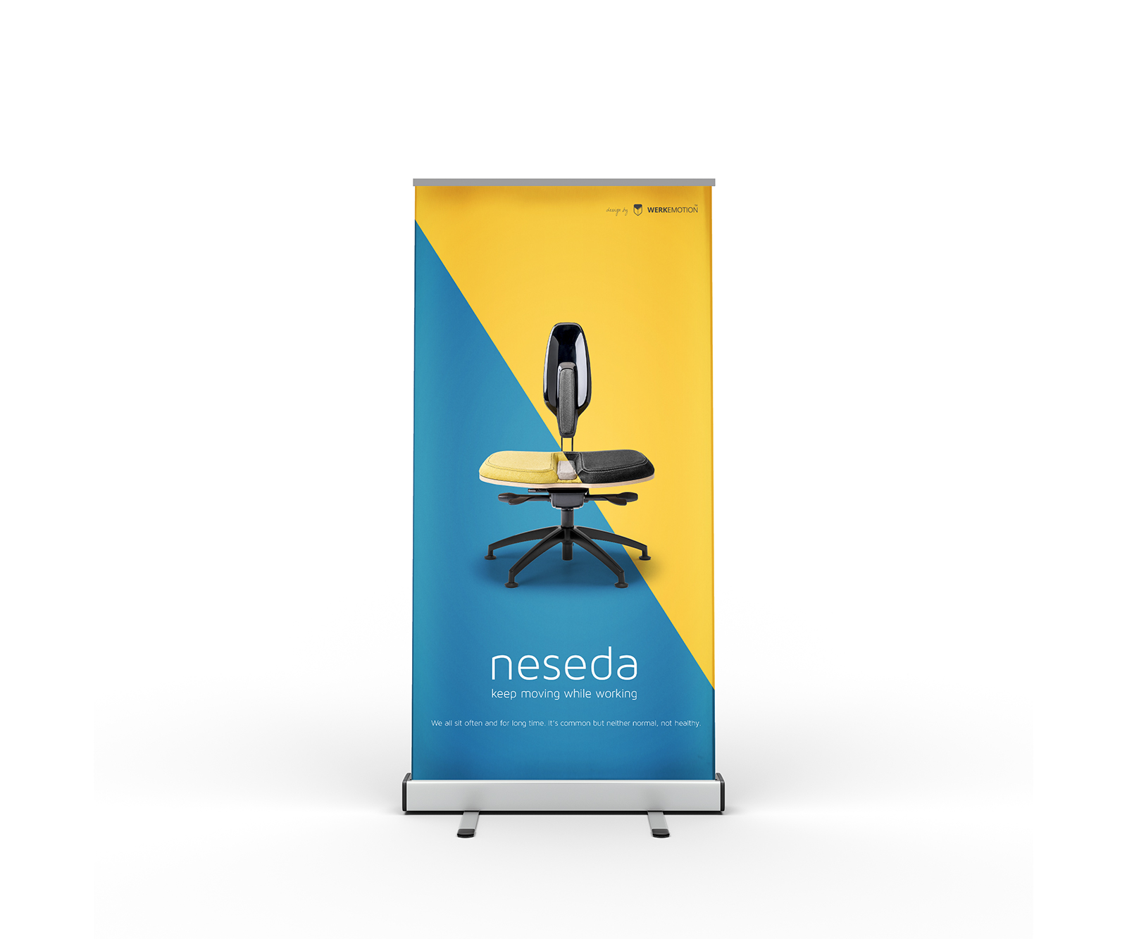 Download Free Stand Roll-Up Banner Mockup | Free Mockup