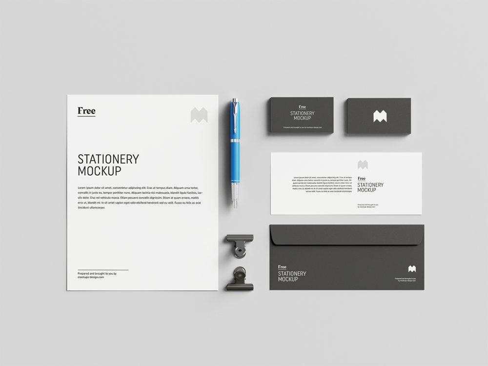 Download Free US Stationery Mockup 02 | Free Mockup