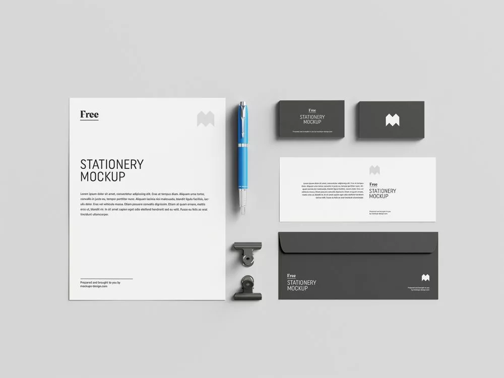 Free US Stationery Mockup