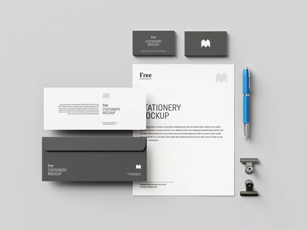 Free US Stationery Mockup