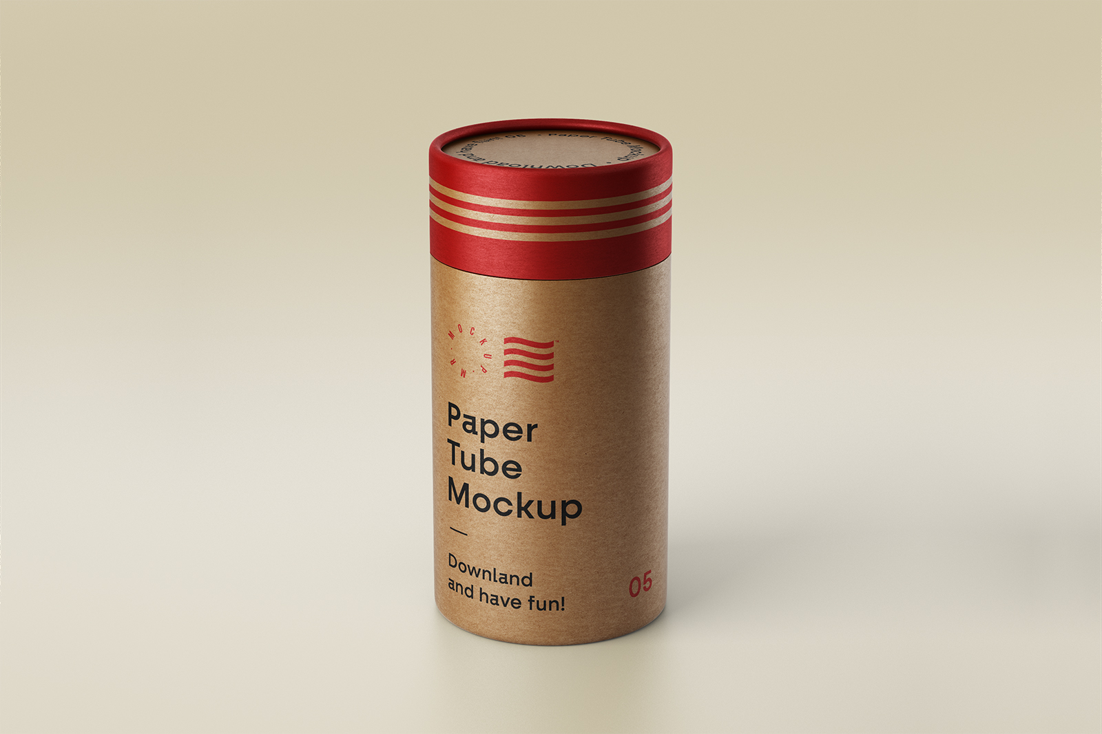 Download Paper Tube Mockup Free PSD | Free Mockup