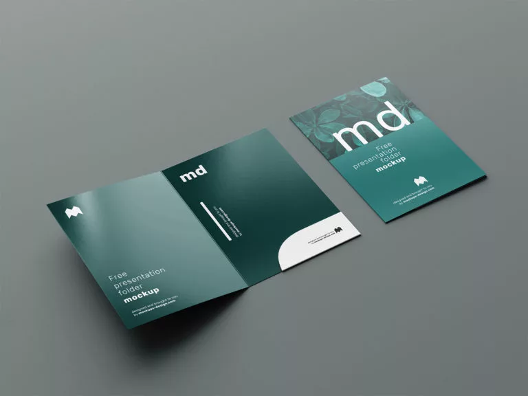 Free Branding Presentation Folder Mockup 01 Free Mockup