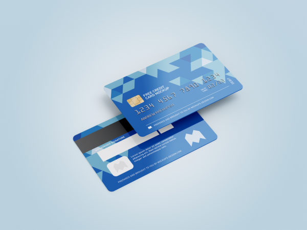 Free Credit Card Mockup PSD